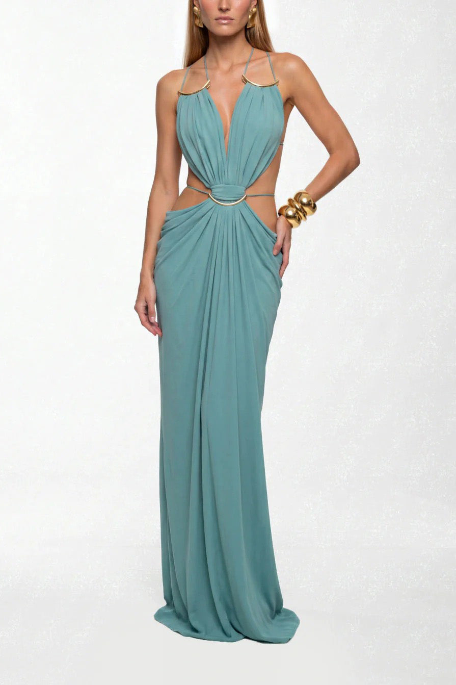Axis Art Maxi-Length Dress