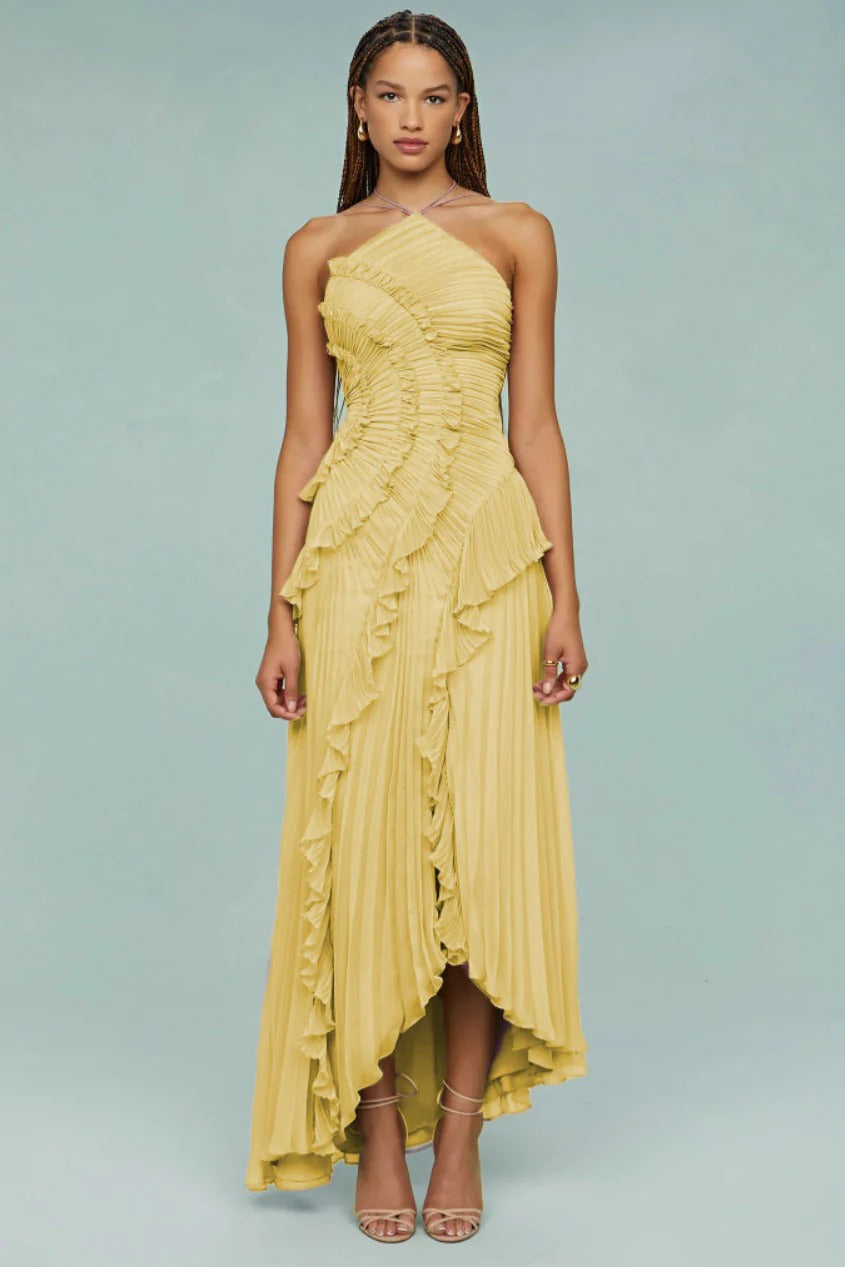 Ocean Whirlpool Maxi-Length Dress