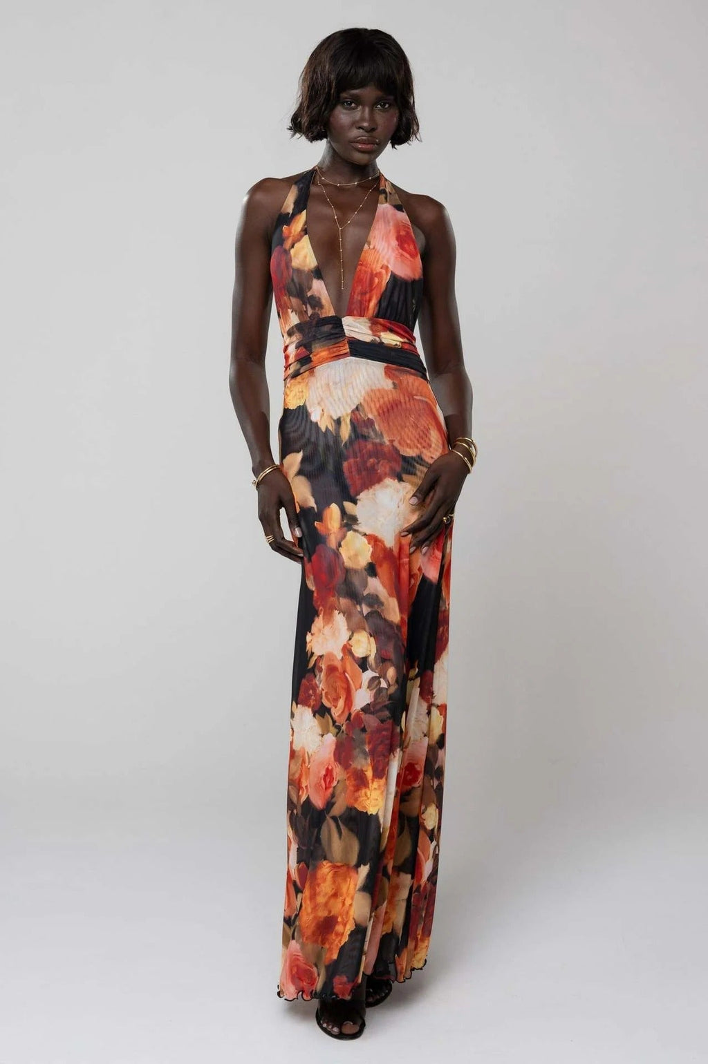 Camoni Polka Dot Diary Maxi-Length Dress