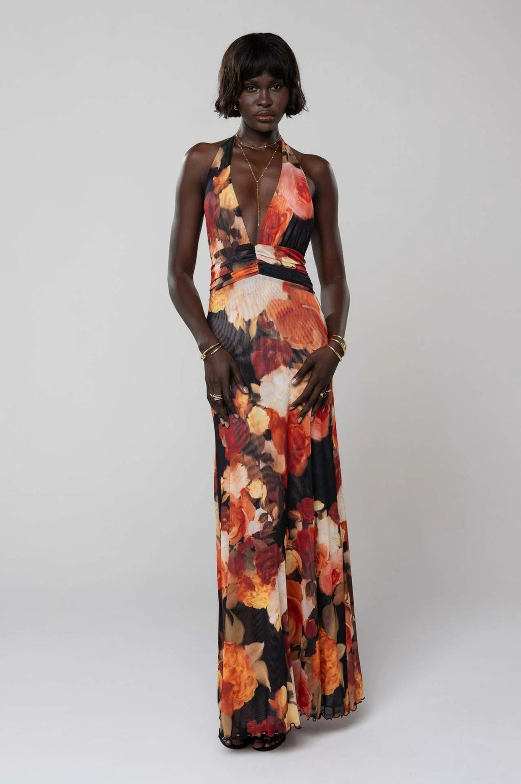 Camoni Polka Dot Diary Maxi-Length Dress