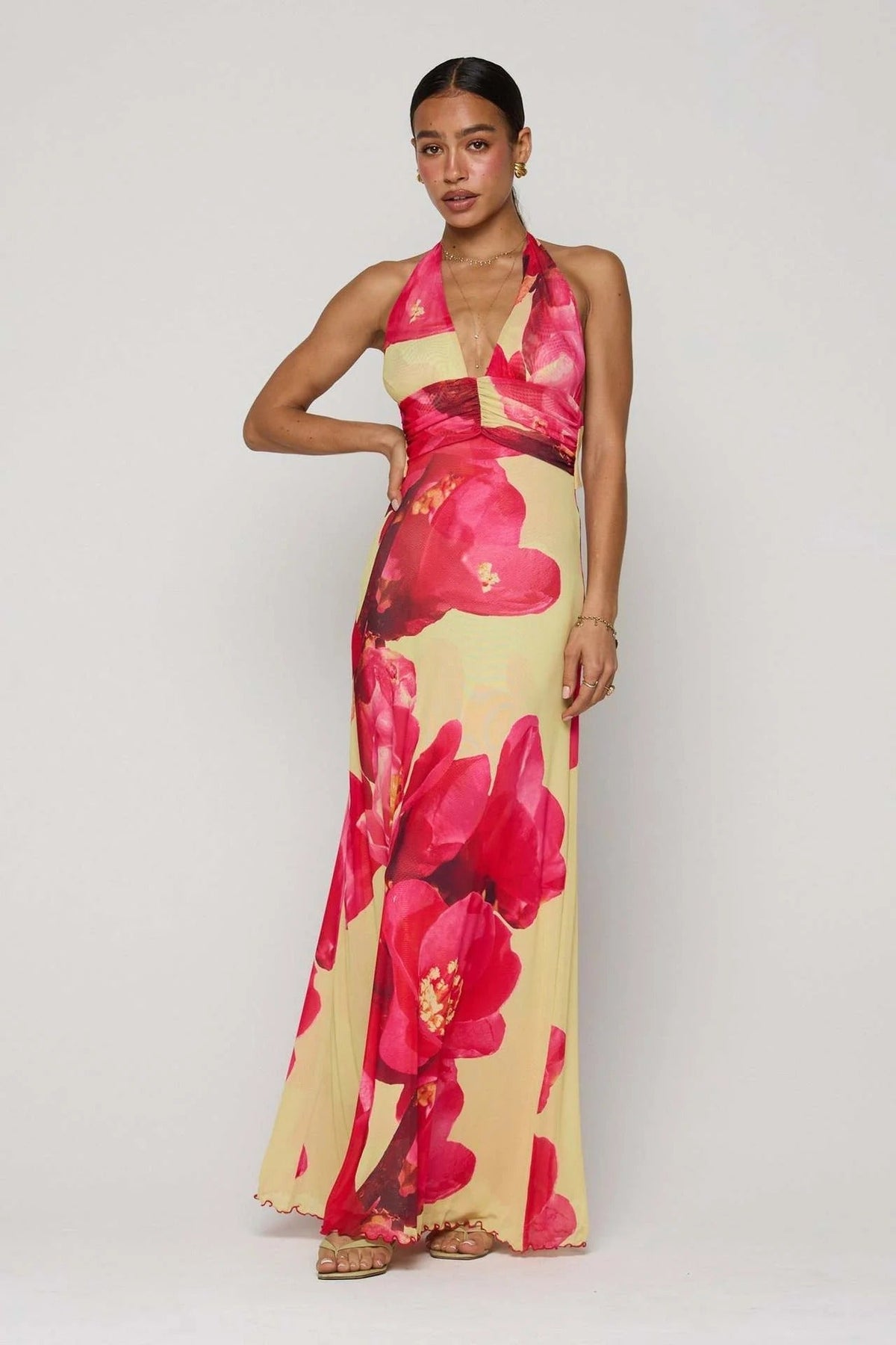Camoni Polka Dot Diary Maxi-Length Dress