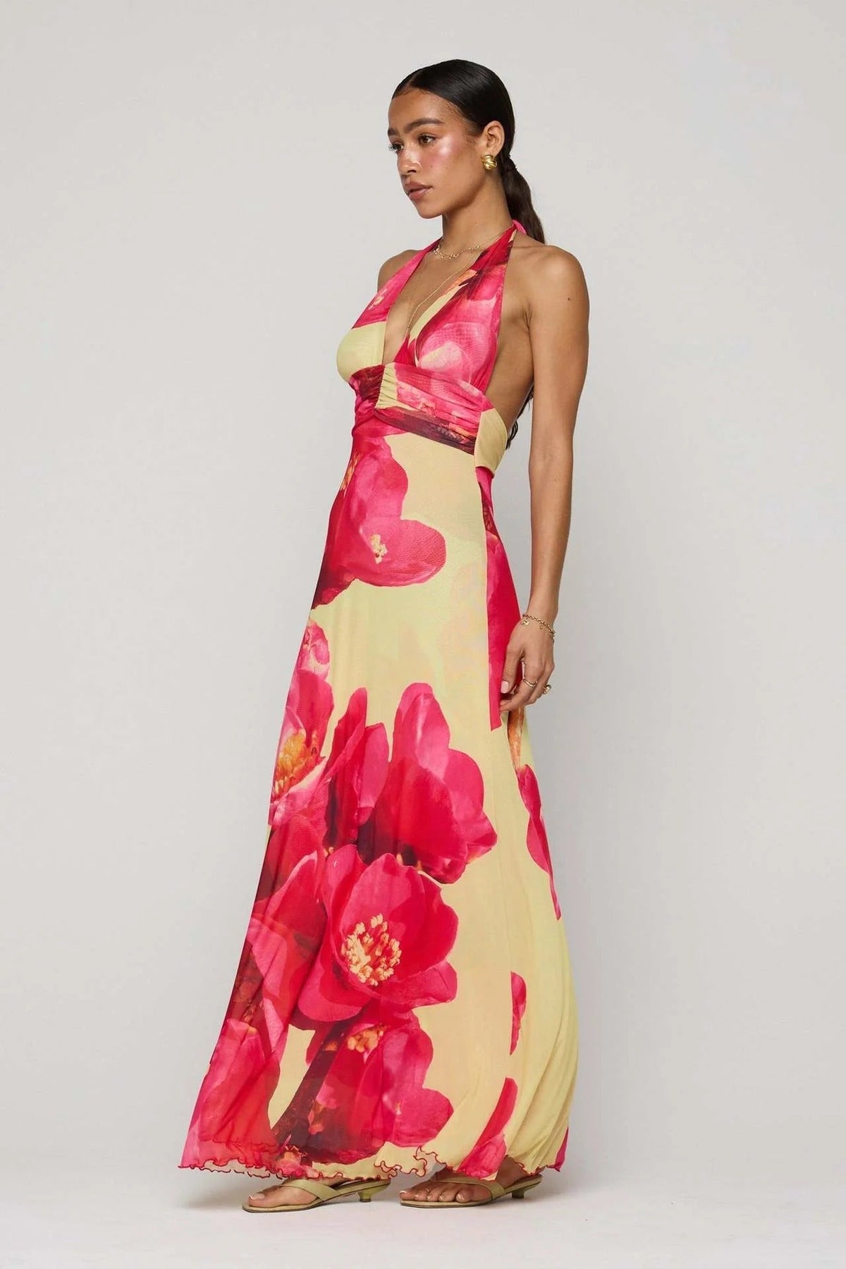 Camoni Polka Dot Diary Maxi-Length Dress