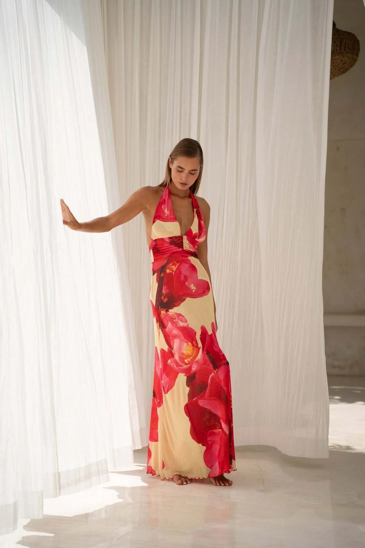Camoni Polka Dot Diary Maxi-Length Dress