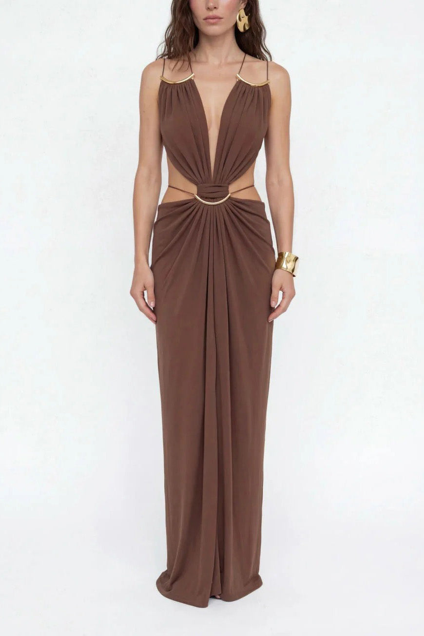 Axis Art Maxi-Length Dress
