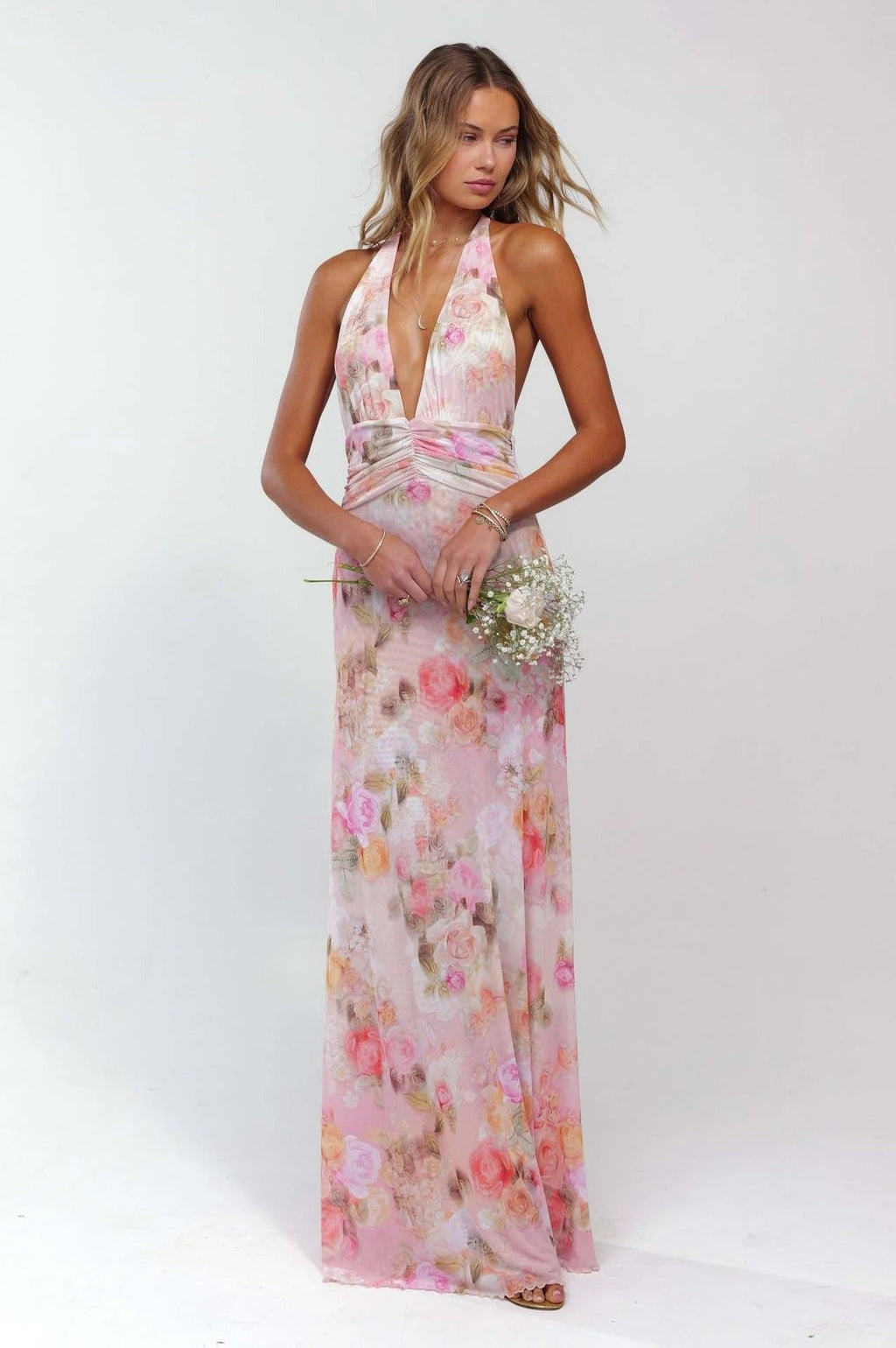 Camoni Polka Dot Diary Maxi-Length Dress