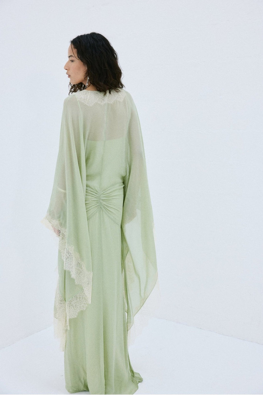 Mint Green Oversized Maxi-Length Dress