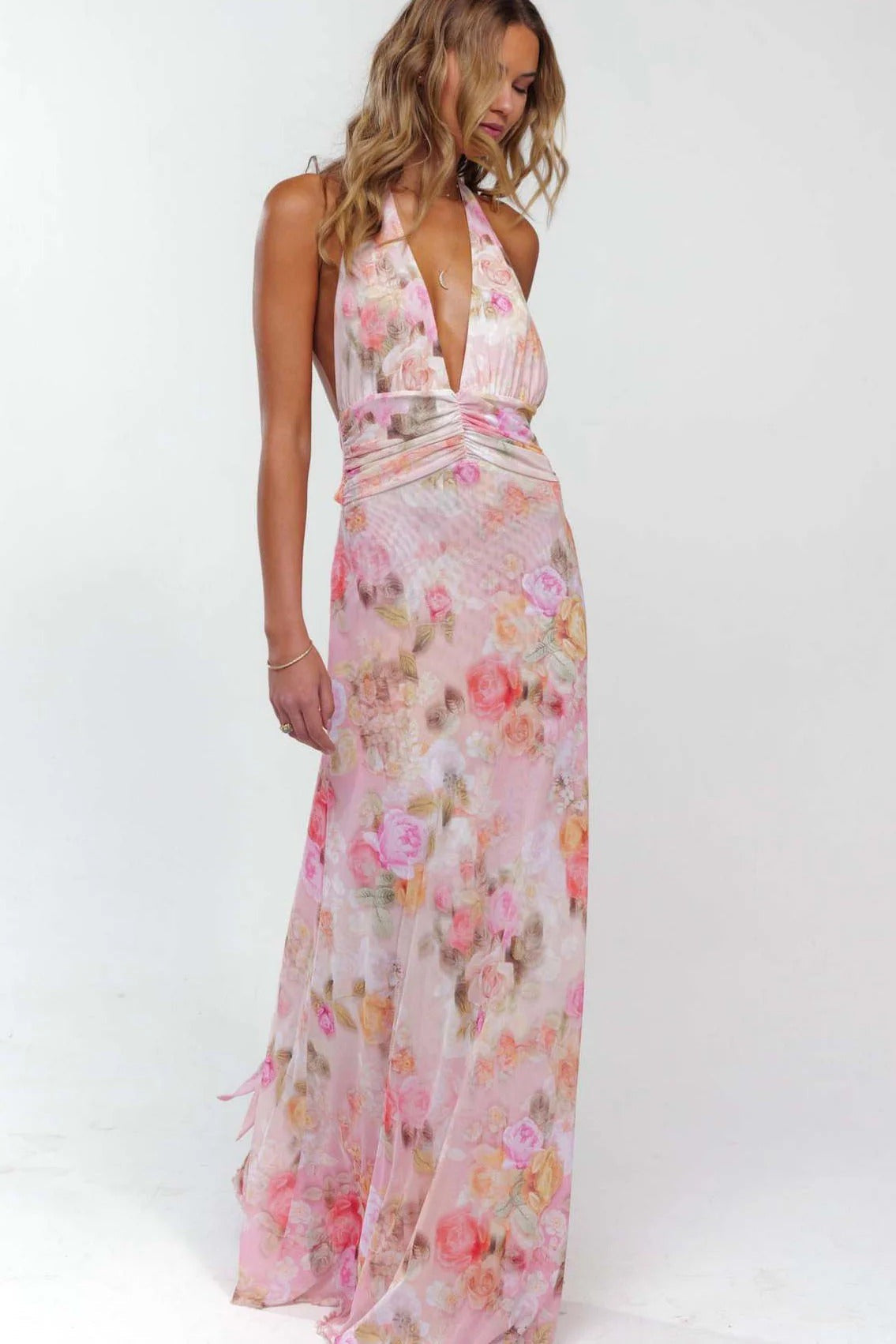 Camoni Polka Dot Diary Maxi-Length Dress