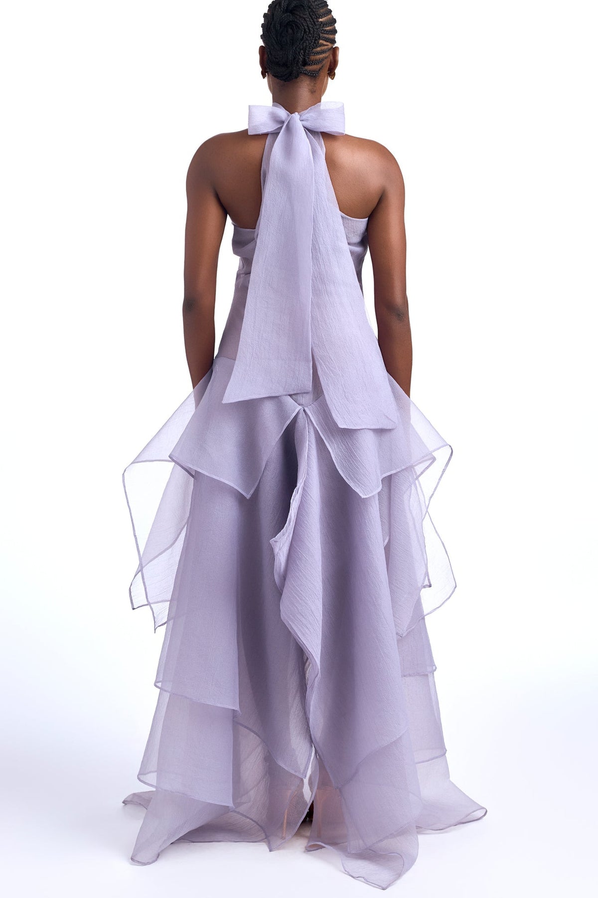 Arida Layered Bow Maxi-Length Dress