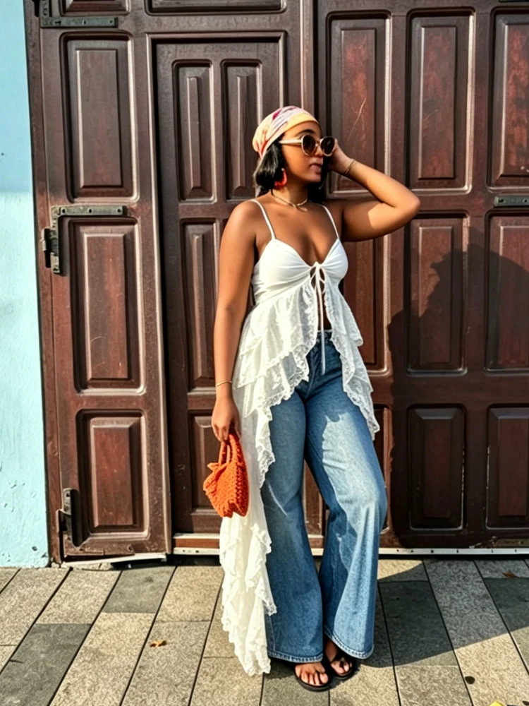 Modern Lace Hi-Lo Layered Camisole