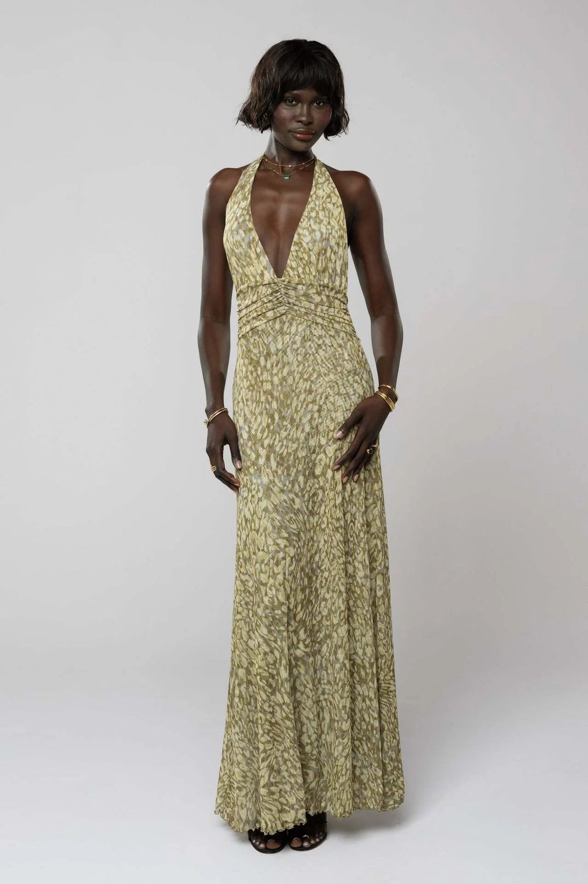 Camoni Polka Dot Diary Maxi-Length Dress
