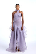 Arida Layered Bow Maxi-Length Dress
