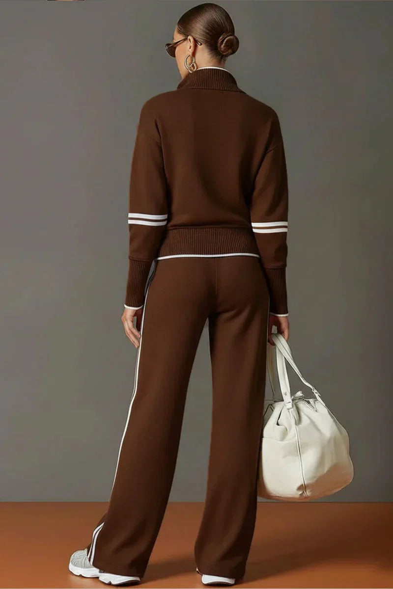 Coordinated Retro Sporty Half-Zip Webbing Set