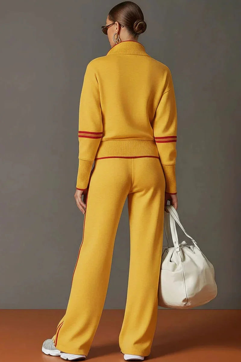 Coordinated Retro Sporty Half-Zip Webbing Set