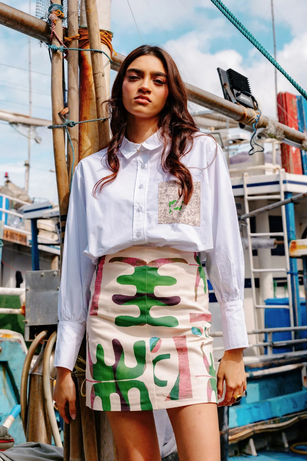Coordinated Artistic Coordinating Skirt Set