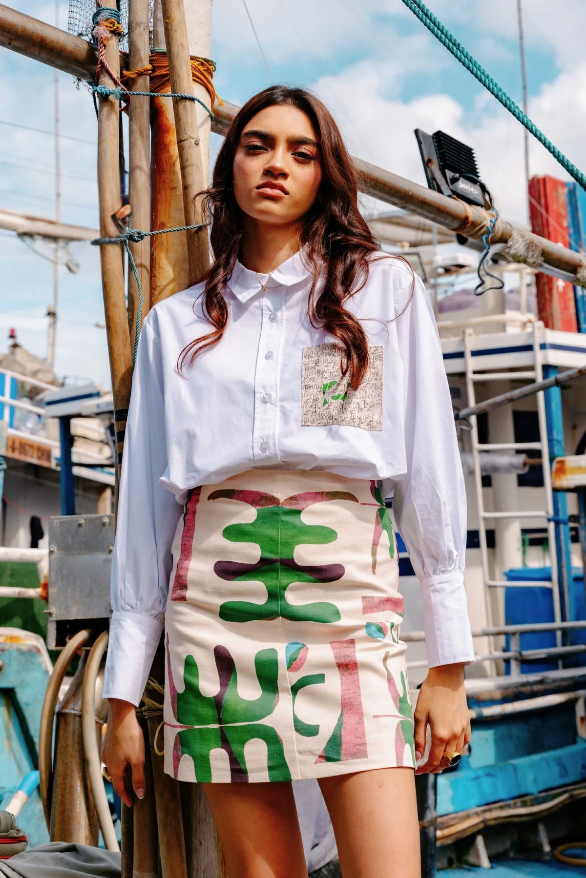 Coordinated Artistic Coordinating Skirt Set