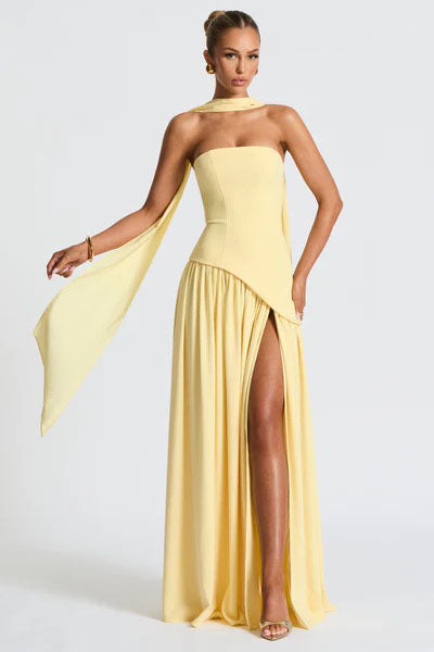 Modern Joyce Maxi Lemon Dress