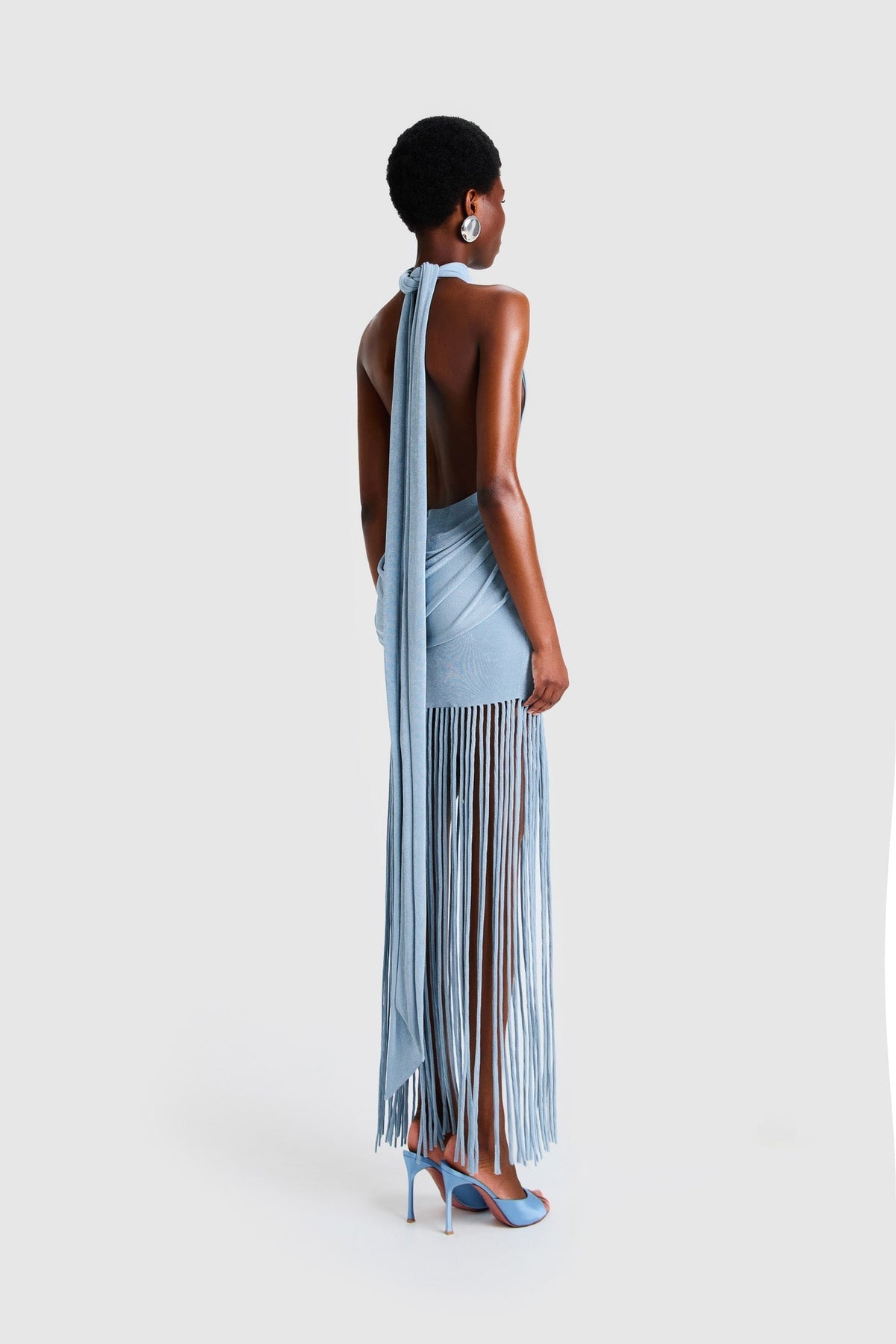 Nova Halter Tie Back Maxi-Length Dress