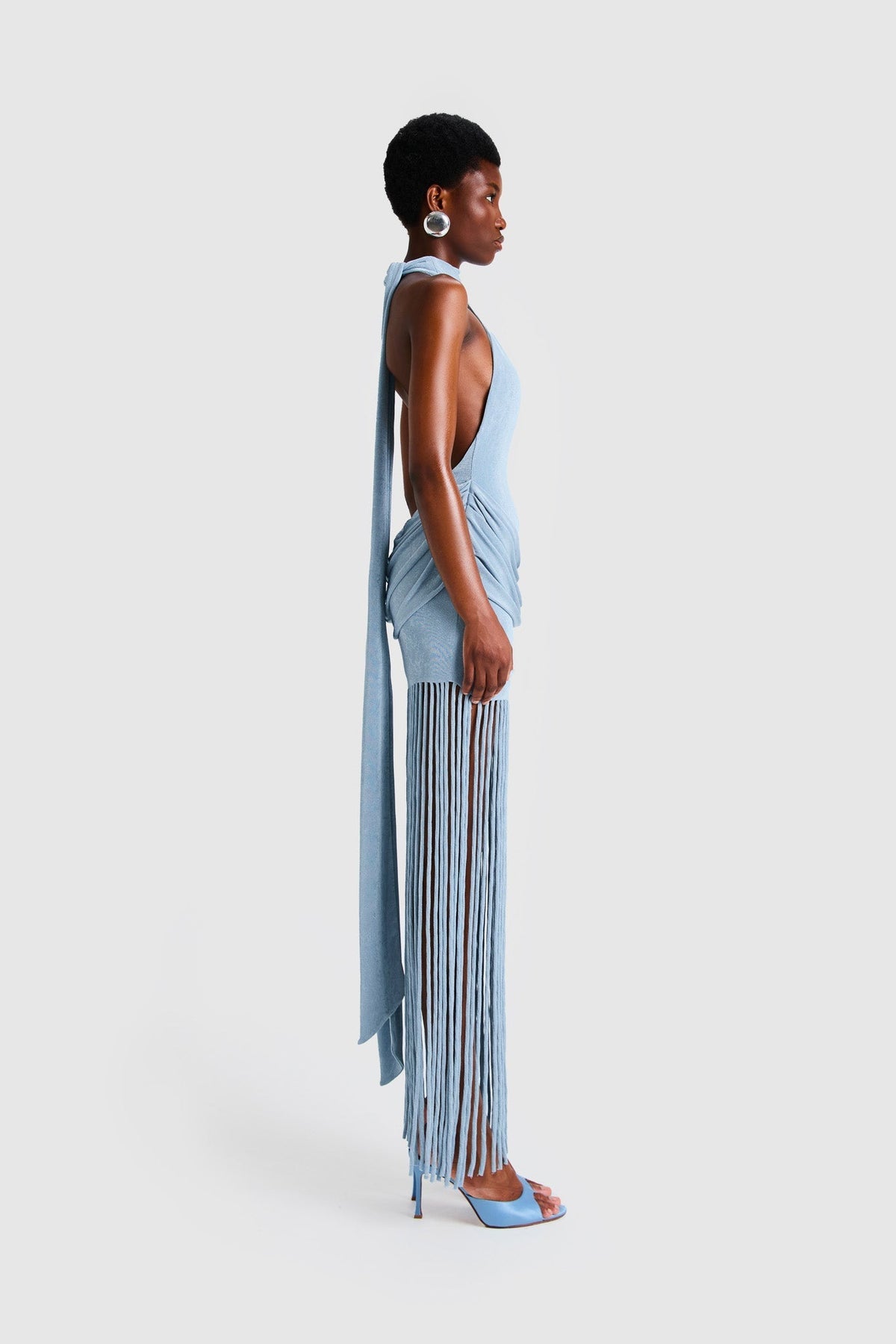 Nova Halter Tie Back Maxi-Length Dress
