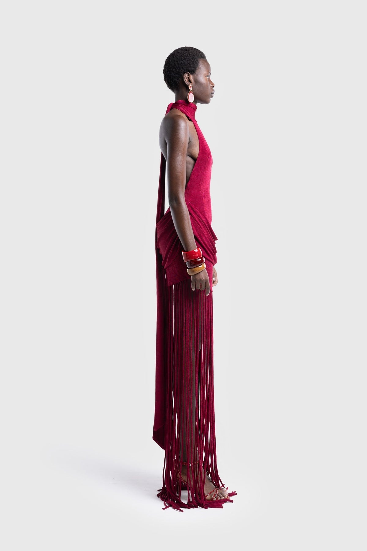 Nova Halter Tie Back Maxi-Length Dress