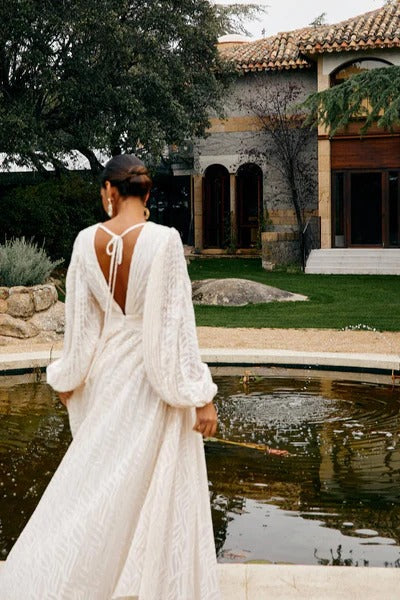 Allegory Elsa Cream Maxi-Length Dress