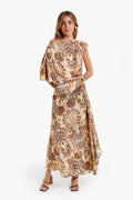 Boho Resort Refinement Midi-Length Dress