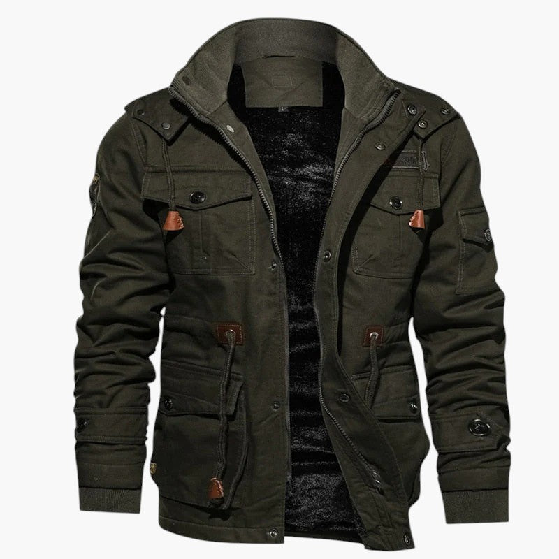 Lightweight Denim Jacket with Multiple Pockets