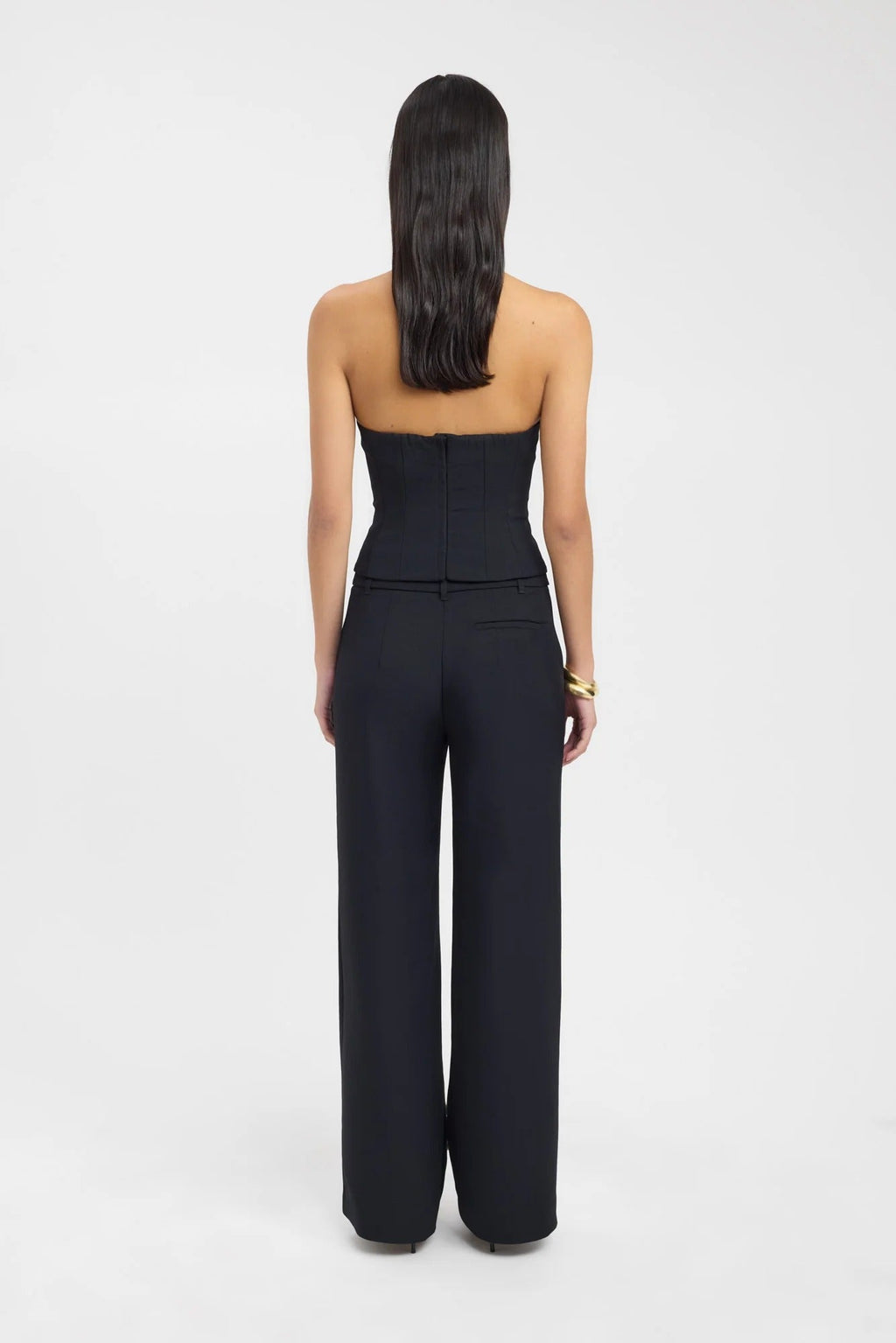 U-Cut-Out Structured Waist Top