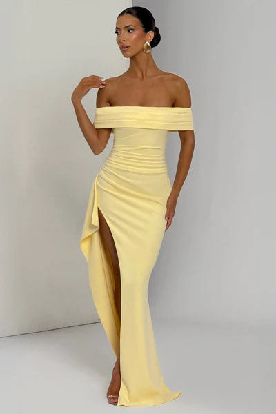 Modern Joyce Maxi Lemon Dress