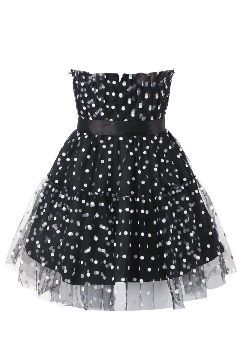 Ina Polka Dot Tulle Mini-Length Dress