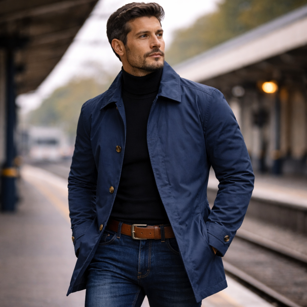 Water-Resistant Coat with Lightweight Feel