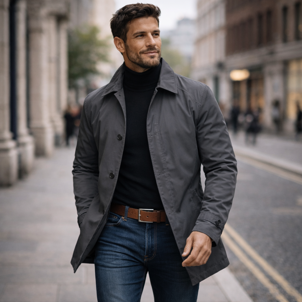 Water-Resistant Coat with Lightweight Feel