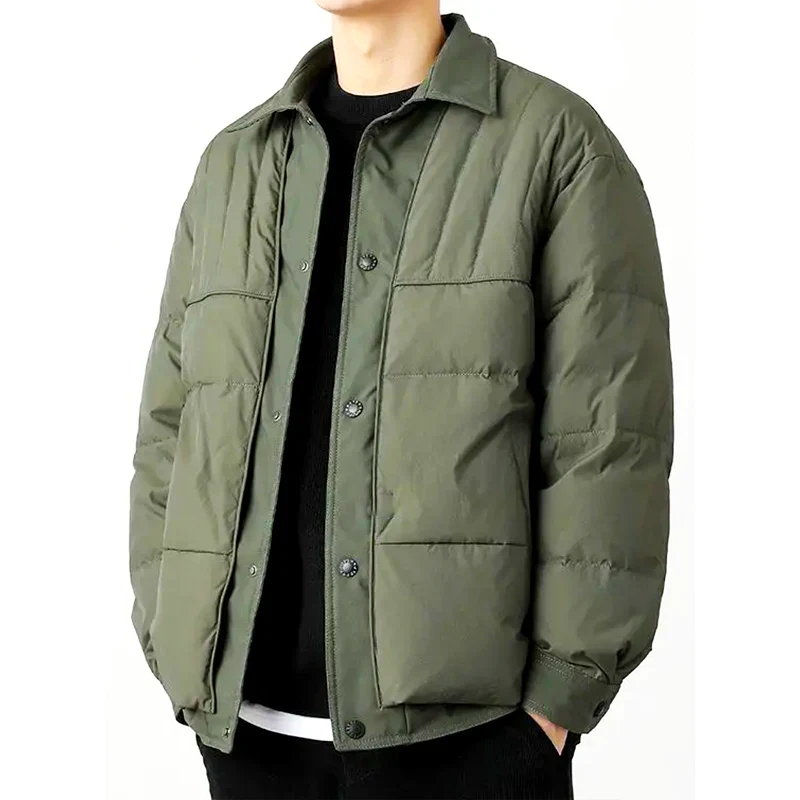 Water-Resistant Wool Blend Quilted Jacket