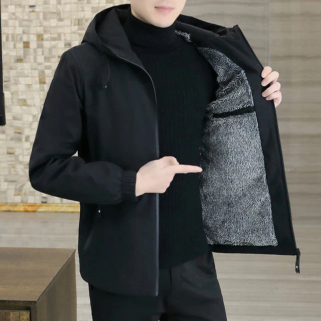 Lightweight Windbreaker with Warm Lining