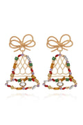 Statement Jingle Bells Diamante Drop Earrings
