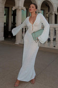 Josie V-Neck Cut-out Knit Maxi-Length Dress