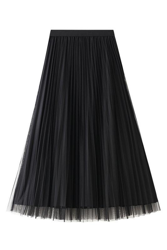 Modern Reversible Two-way Pleated Midi Skirt