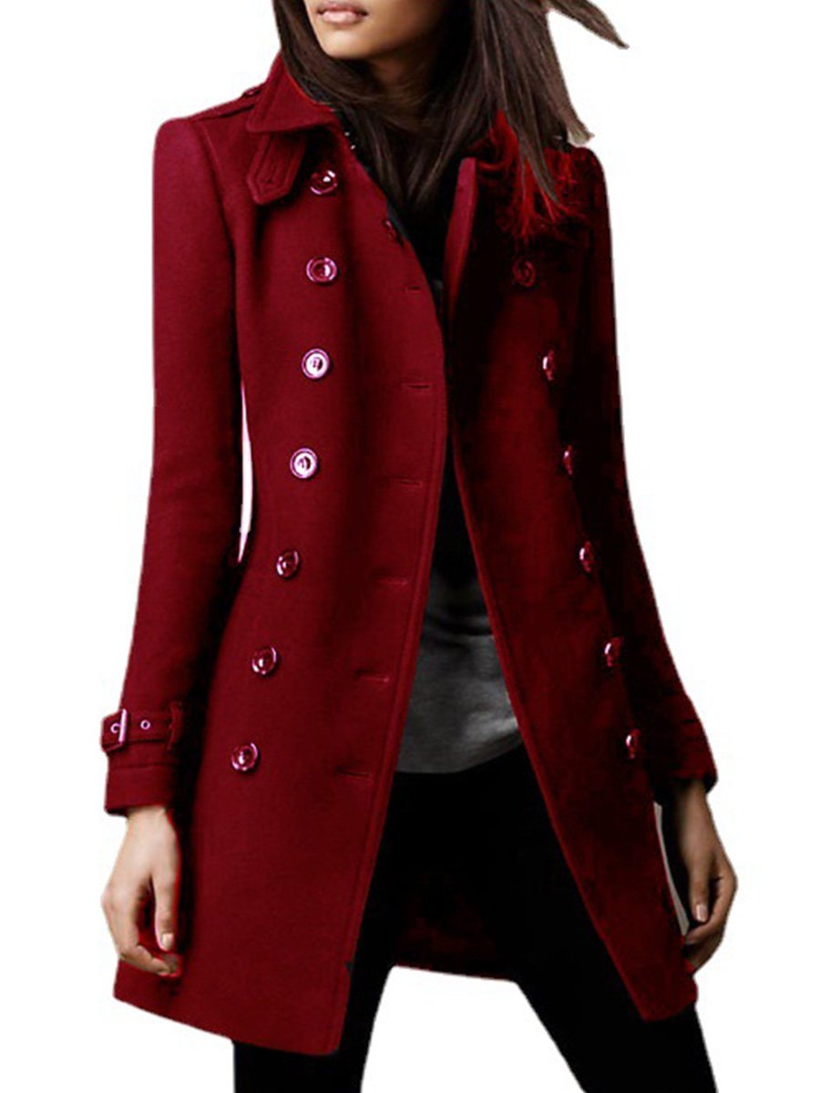 Modern Women's Autumn and Winter Woolen Coat
