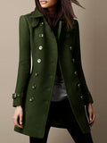 Modern Women's Autumn and Winter Woolen Coat