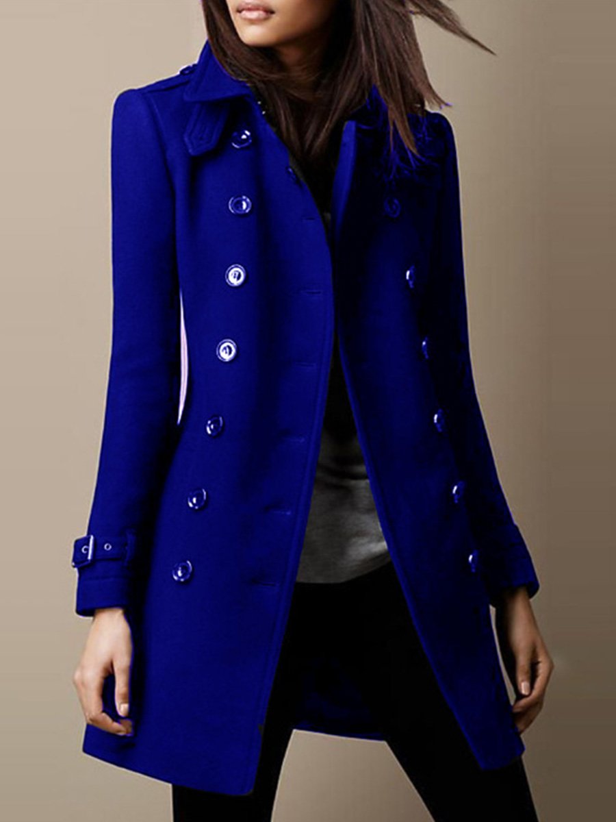 Modern Women's Autumn and Winter Woolen Coat