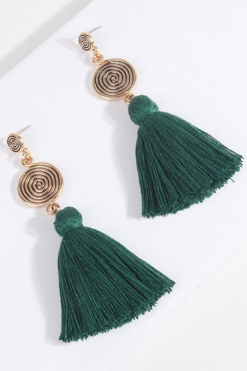 Statement Kanna Whirlpool Tassel Earrings