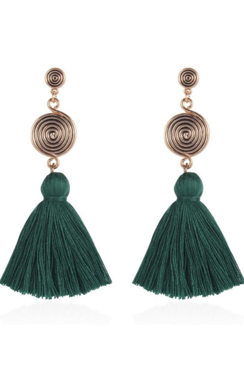 Statement Kanna Whirlpool Tassel Earrings