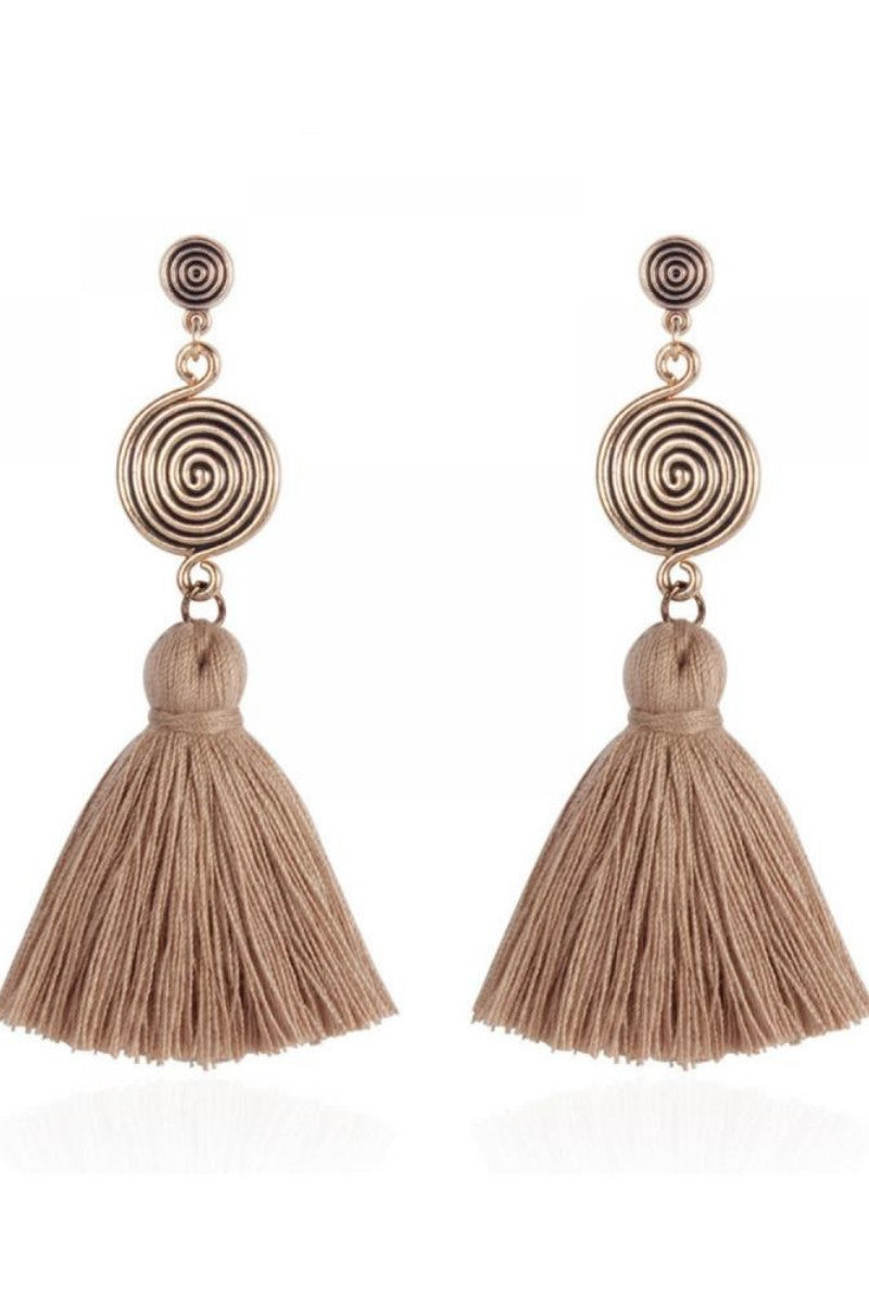 Statement Kanna Whirlpool Tassel Earrings