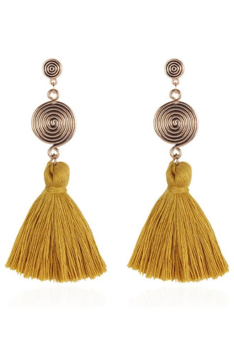 Statement Kanna Whirlpool Tassel Earrings