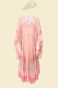Katie Mesh Gradient Pink Midi Maxi-Length Dress