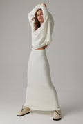 Coordinated Barbara V-Neck Long Sleeves Knit Set