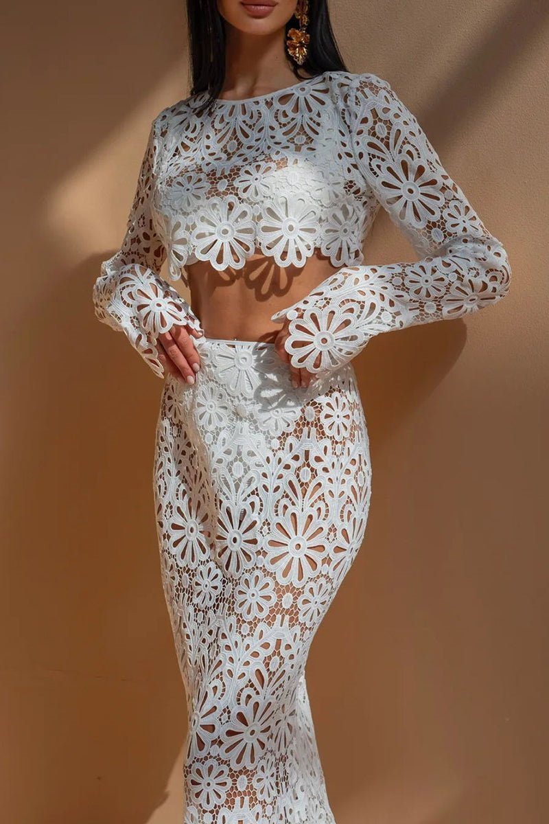 Lena Flower Hollow Out Set