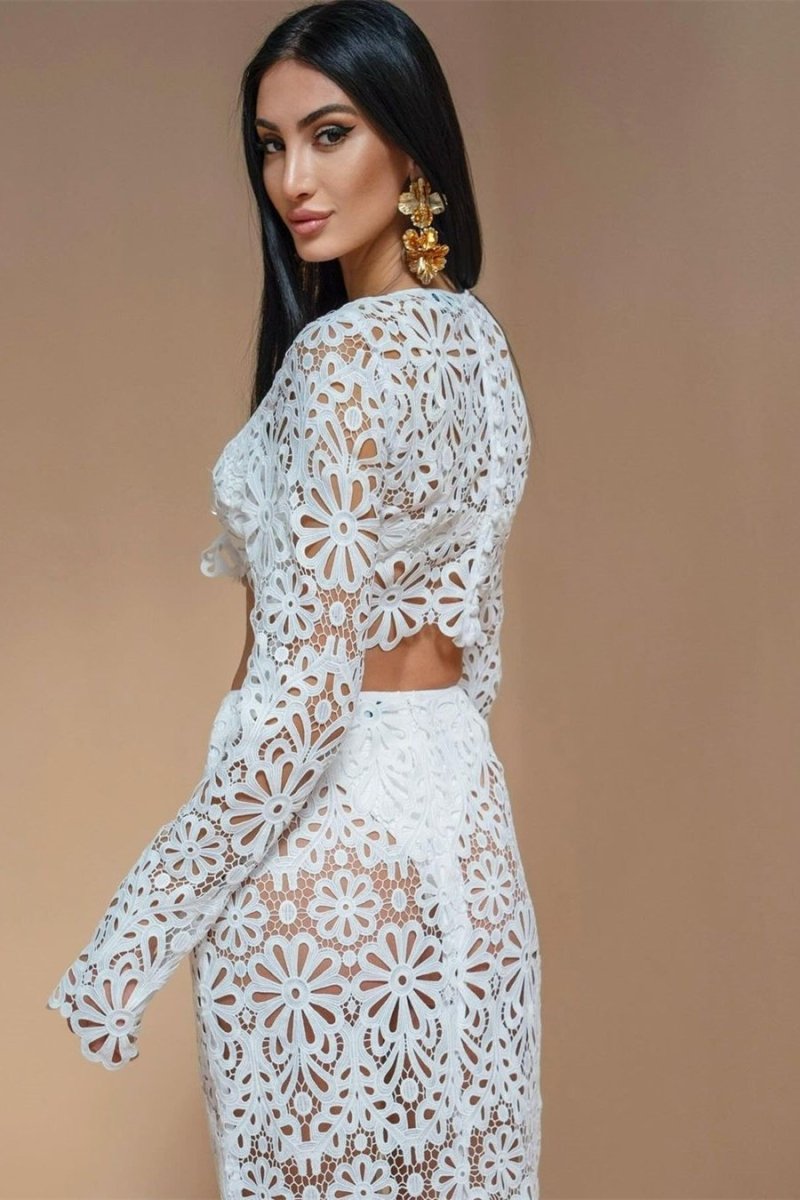 Lena Flower Hollow Out Set