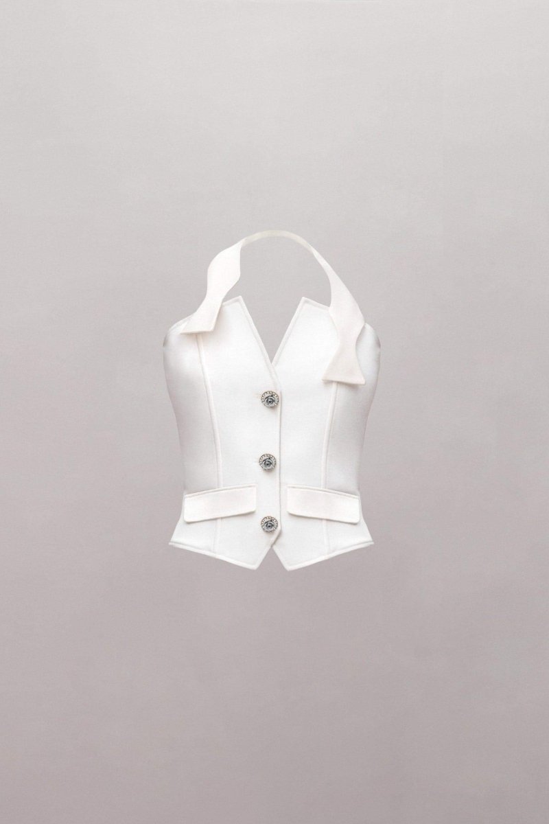 Coordinated Louise Tuxedo Flower Trouser Maching Set