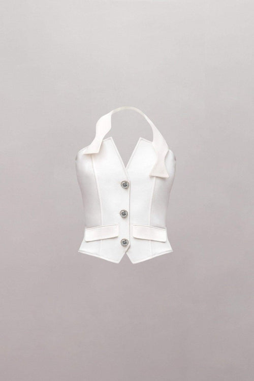 Coordinated Louise Tuxedo Flower Trouser Maching Set