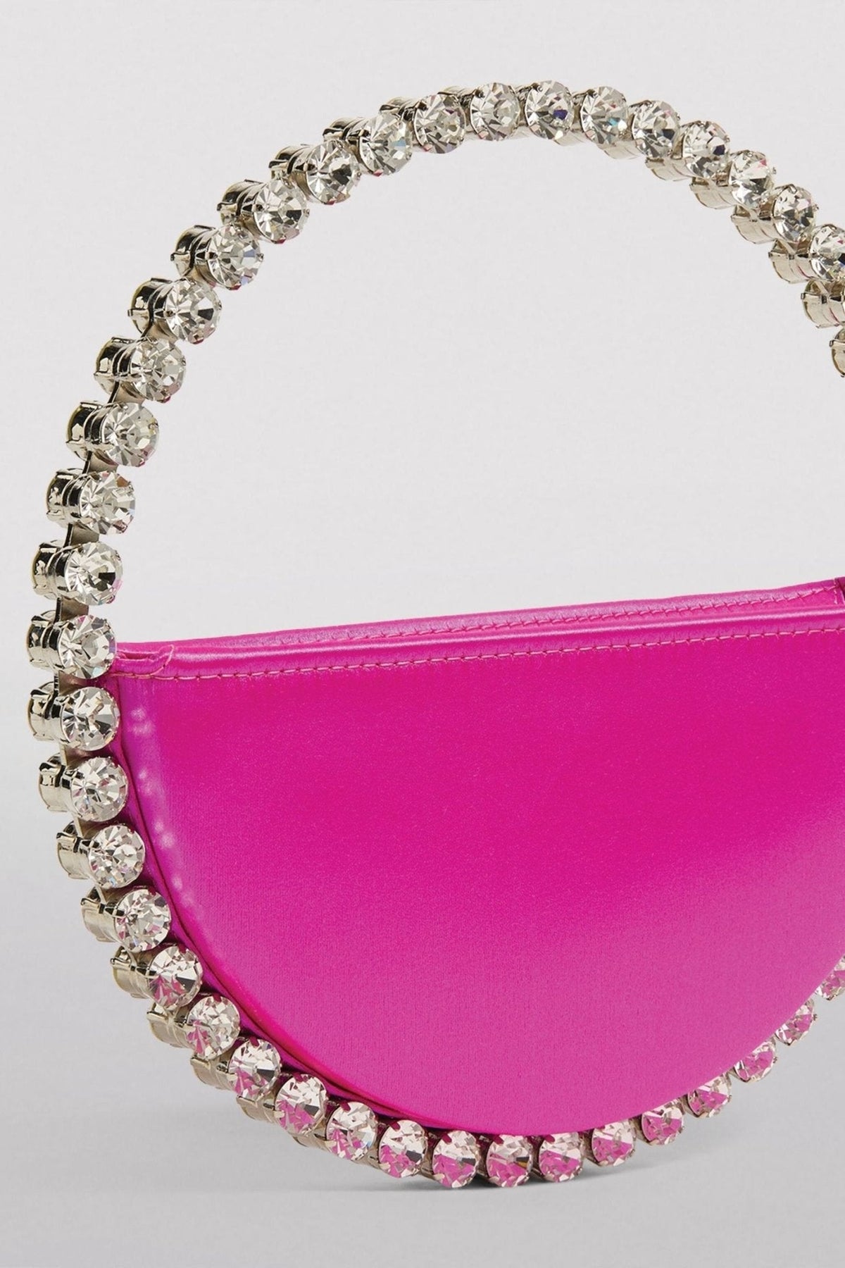 Modern Madge Diamante Loop Satin Bag